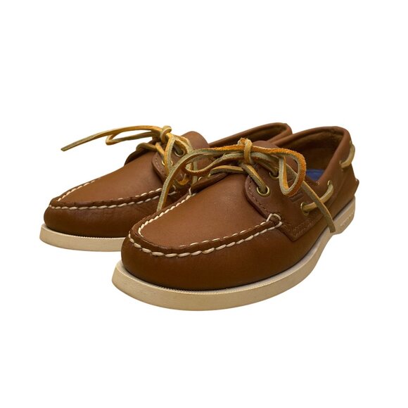 Sperry Women’s Brown Leather Casual Slip-On Top Sider Boat Shoes Size 6M - Picture 3 of 8